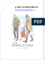 PDF Our Dining Table 1St Edition Mita Ori Ebook Full Chapter