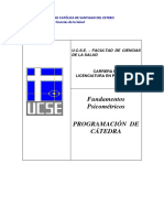 Fundamentos Psicometricos - Programa 2020