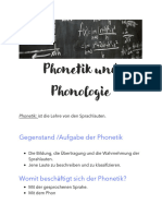 Phonitik & Phonologie