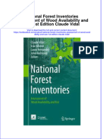 Textbook National Forest Inventories Assessment of Wood Availability and Use 1St Edition Claude Vidal Ebook All Chapter PDF
