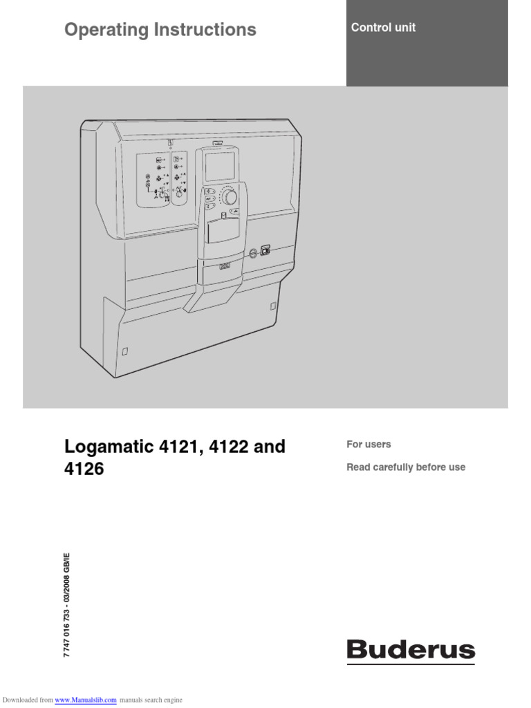 Logamatic 4121 | PDF | Radiator | Water Heating