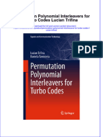 Download textbook Permutation Polynomial Interleavers For Turbo Codes Lucian Trifina ebook all chapter pdf 