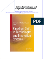 PDF Paradigm Shift in Technologies and Innovation Systems John Cantwell Ebook Full Chapter