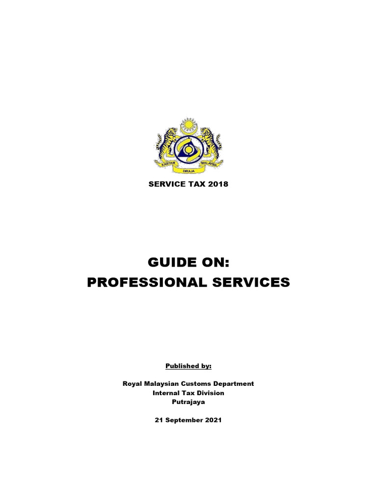 Guide On Professional Services 20210921 | PDF | Real Estate Appraisal ...