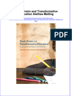 Textbook Paulo Freire and Transformative Education Alethea Melling Ebook All Chapter PDF