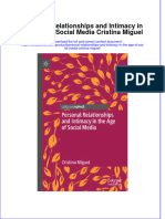Download textbook Personal Relationships And Intimacy In The Age Of Social Media Cristina Miguel ebook all chapter pdf 