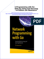 Textbook Network Programming With Go Essential Skills For Using and Securing Networks 1St Edition Jan Newmarch Ebook All Chapter PDF