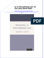 Download textbook Necessity In International Law 1St Edition Jens David Ohlin ebook all chapter pdf 