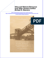 Download textbook Peacebuilding And Natural Resource Governance After Armed Conflict Michael D Beevers ebook all chapter pdf 