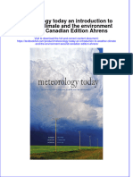 Download pdf Meteorology Today An Introduction To Weather Climate And The Environment Second Canadian Edition Ahrens ebook full chapter 