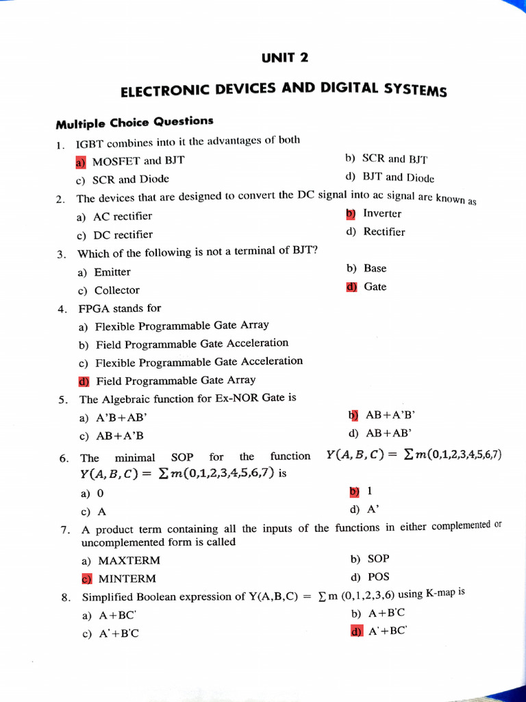 Mcq Eee Pdf Electric Motor Field Effect Transistor