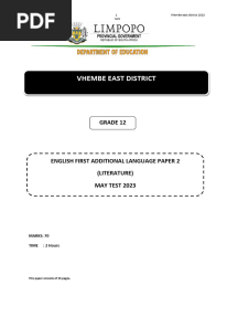 English Fal p2 Vhembe District May - 2023 PDF