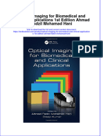 Download textbook Optical Imaging For Biomedical And Clinical Applications 1St Edition Ahmad Fadzil Mohamad Hani ebook all chapter pdf 