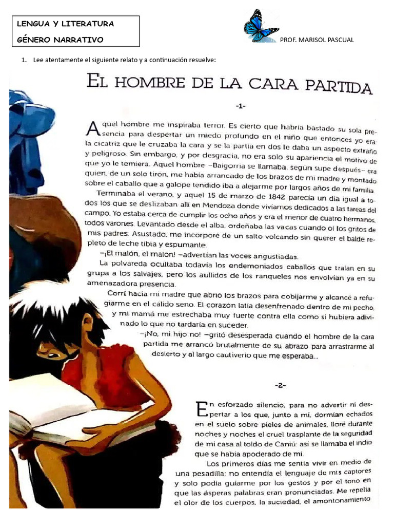 La cara partida en el relato de Baigorria | PDF | Ficción general
