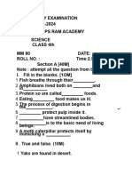 class 4science paper