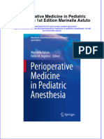 Download textbook Perioperative Medicine In Pediatric Anesthesia 1St Edition Marinella Astuto ebook all chapter pdf 