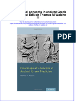 Textbook Neurological Concepts in Ancient Greek Medicine 1St Edition Thomas M Walshe Iii Ebook All Chapter PDF