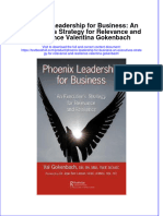 Textbook Phoenix Leadership For Business An Executives Strategy For Relevance and Resilience Valentina Gokenbach Ebook All Chapter PDF