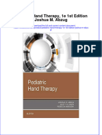 PDF Pediatric Hand Therapy 1E 1St Edition Joshua M Abzug Ebook Full Chapter