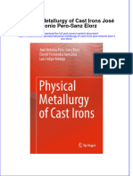 Textbook Physical Metallurgy of Cast Irons Jose Antonio Pero Sanz Elorz Ebook All Chapter PDF