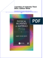 Textbook Physical Properties of Materials Third Edition Edition White Ebook All Chapter PDF