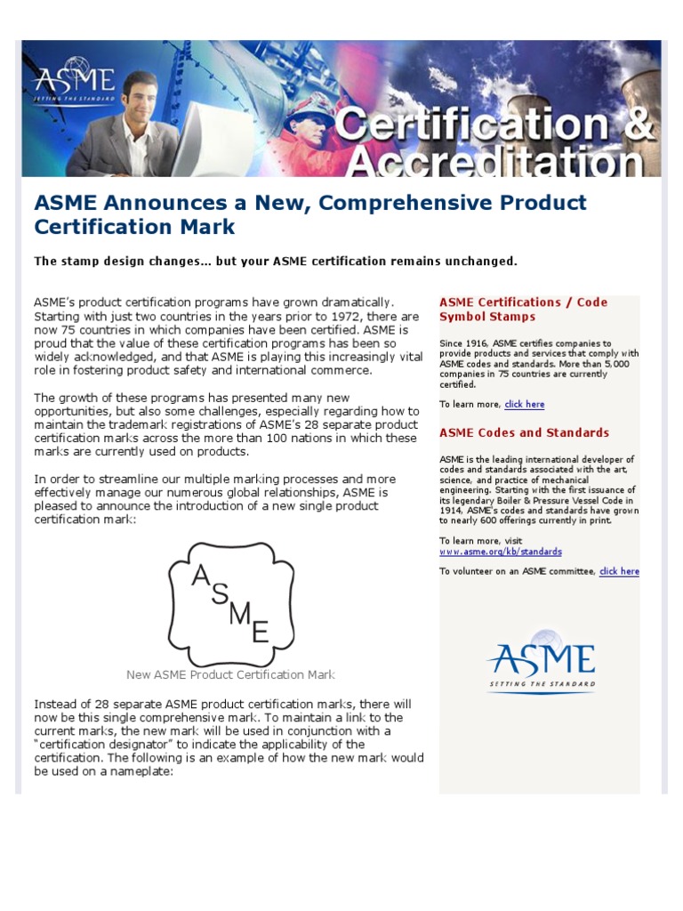 CERTIFICATION ACCREDITATION ASME CERTIFICATIONS visual data 4