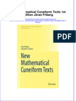 Download textbook New Mathematical Cuneiform Texts 1St Edition Joran Friberg 2 ebook all chapter pdf 