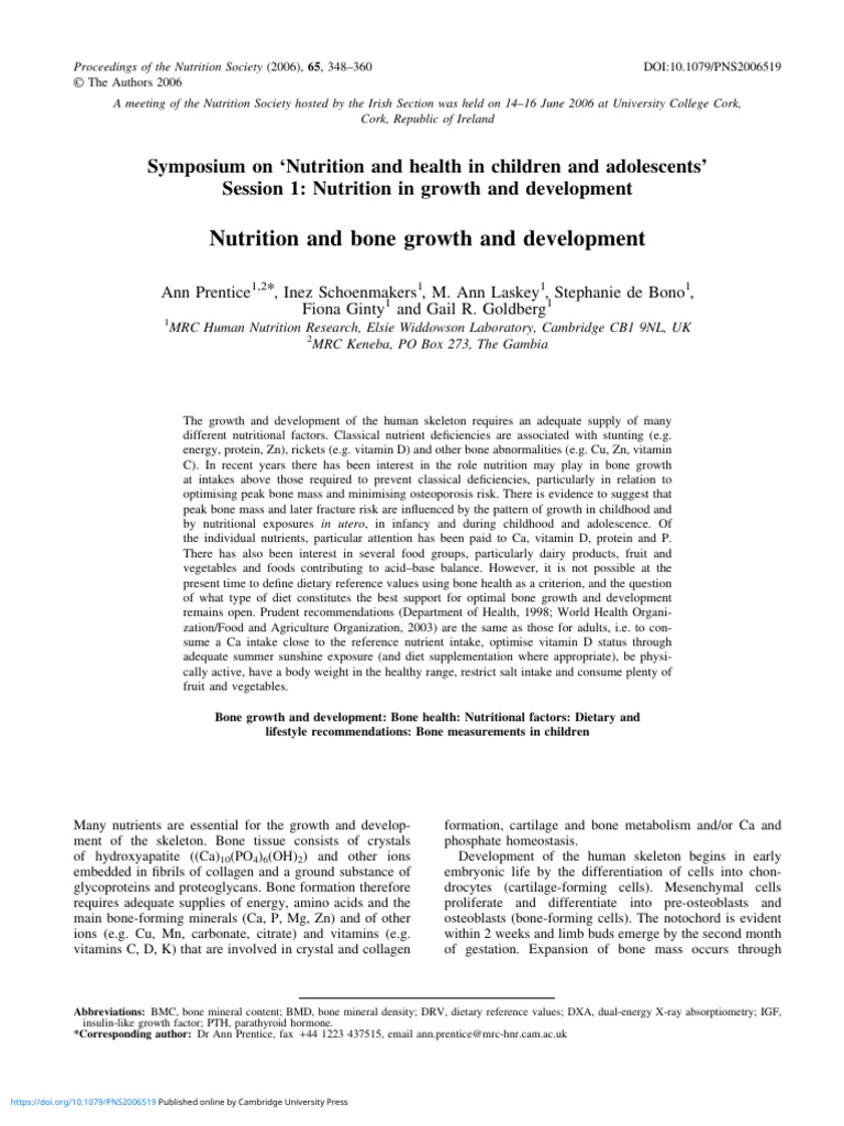 Scientific Articles On Nutrition