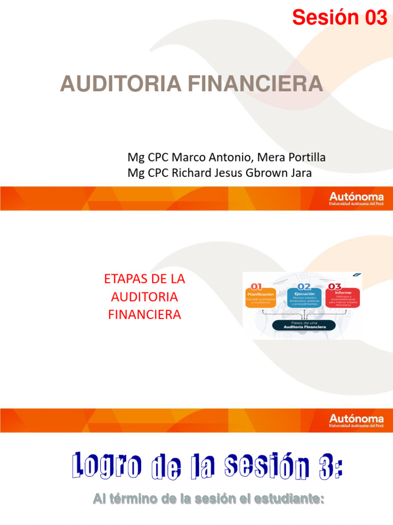 Etapas de la Auditoría Financiera | PDF