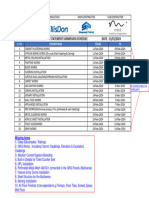 LIST OF METHOD STATEMENTS - Comments To MINT