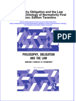 Textbook Philosophy Obligation and The Law Benthams Ontology of Normativity First Edition Edition Tarantino Ebook All Chapter PDF