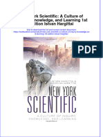 Textbook New York Scientific A Culture of Inquiry Knowledge and Learning 1St Edition Istvan Hargittai Ebook All Chapter PDF