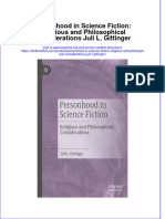 PDF Personhood in Science Fiction Religious and Philosophical Considerations Juli L Gittinger Ebook Full Chapter