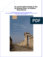 Download textbook Origins Of The Colonnaded Streets In The Cities Of The Roman East 1St Edition Ross Burns ebook all chapter pdf 