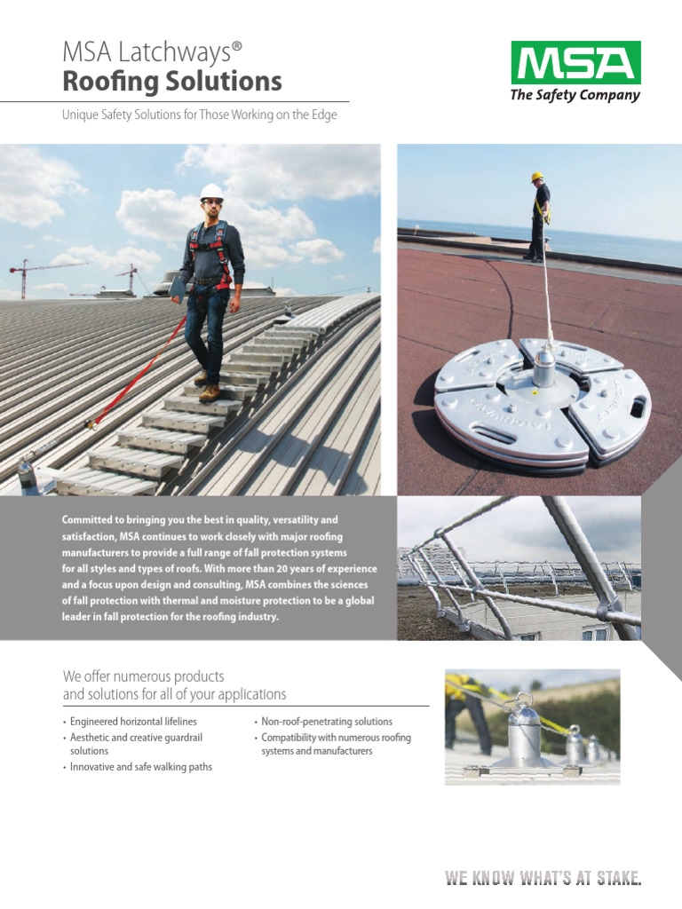 4600-018-MC Latchways RoofingSolutions | PDF | Rivet | Roof