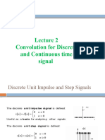 Convolution For Discrete and Continuous Time Signals