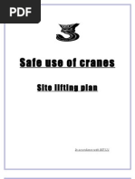 Standard Lift Plan Template | PDF | Crane (Machine) | Elevator