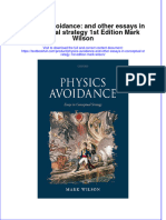 Textbook Physics Avoidance and Other Essays in Conceptual Strategy 1St Edition Mark Wilson Ebook All Chapter PDF