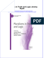 Textbook Pluralisms in Truth and Logic Jeremy Wyatt Ebook All Chapter PDF