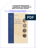 Download textbook Plutarch S Pragmatic Biographies Lessons For Statesmen And Generals In The Parallel Lives Susan Jacobs ebook all chapter pdf 