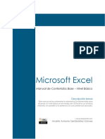Manual de Contenidos Base - Microsoft Excel - Nivel Básico