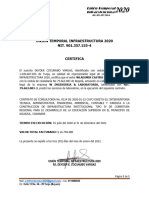 2022 Certificado Laboral Ut Infraestructura 2020