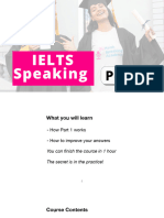 Crack IELTS Speaking Part 1 Course Materials Final