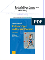 Download textbook Oxford Textbook Of Childrens Sport And Exercise Medicine 3Rd Edition Armstrong ebook all chapter pdf 