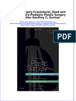 Download textbook Plastic Surgery Craniofacial Head And Neck Surgery Pediatric Plastic Surgery 4Th Edition Geoffrey C Gurtner ebook all chapter pdf 