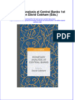 PDF Monetary Analysis at Central Banks 1St Edition David Cobham Eds Ebook Full Chapter