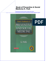Download textbook Parks Text Book Of Preventive Social Medicine K Park ebook all chapter pdf 