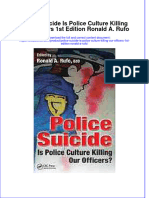 Download textbook Police Suicide Is Police Culture Killing Our Officers 1St Edition Ronald A Rufo ebook all chapter pdf 
