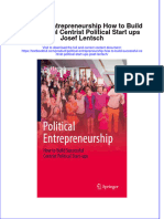 Textbook Political Entrepreneurship How To Build Successful Centrist Political Start Ups Josef Lentsch Ebook All Chapter PDF