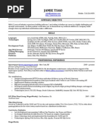 Jamie Tsao's Resume